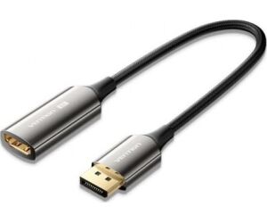 Cable Conversor Vention HFNBC/ DisplayPort Macho - HDMI Hembra/ 25cm/ Negro