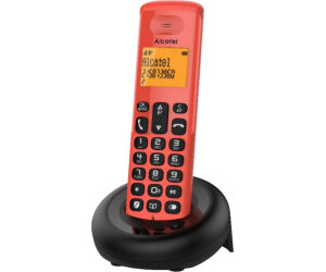 Telefono inalambrico alcatel dec e160 rojo