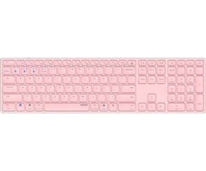 Teclado rapoo e9800m rosa inalambrico