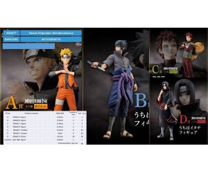 Ichiban kuji banpresto naruto shipudden shinobinokizuna lote de 80 articulos