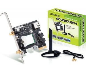 Tarjeta De Red Wireless Gigabyte Gc-wb1733d-i,ac 9260,pci-e,wlan/bt5.0,802.11ac,1733 Mb/s