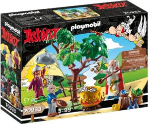 Playmobil asterix: panoramix con el caldero de la pocion magica