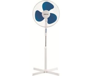 Ventilador de pie jocca 40cm 40w blanco - azul