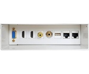 Caja de Conexiones Aisens A127-0340/ VGA - 2x HDMI - Jack 3.5 - RCA - USB - 2x RJ45