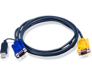 Aten 2L5203UP cable para video, teclado y ratón (kvm) Negro 3 m