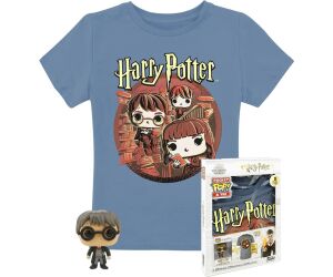 Pop & tee harry potter funko + camiseta trio talla s