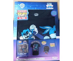 Pop & tee space jam looney tunes lebron james funko + camiseta talla m