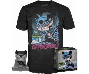 Pop & tee dc jim lee catwoman funko + camiseta talla xl