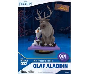 Figura beast kingdom minidstage disney olaf presenta olaf aladdin