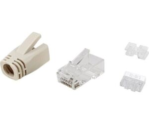 Kit 100 uds conectores rj45 equip categoria 6a utp