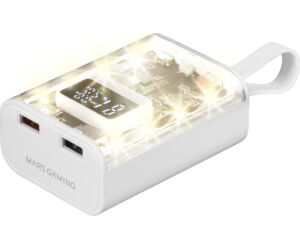 Powerbank 10000mAh Mars Gaming MPK-10K/ 22.5W/ Blanca