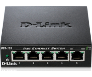 Switch D-Link DES-105 5 Puertos/ RJ-45 10/100