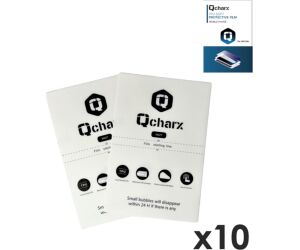 Laminas de proteccion frontales qcharx hidrogel mate anti huellas  para qx1 lite 10 unidad