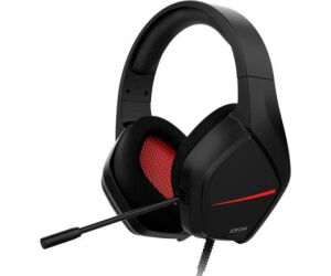 Krom Auriculares Gaming Negro/rojo