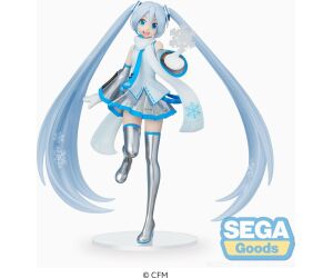 Figura sega goods luminasta hatsune miku snow miku sky town version