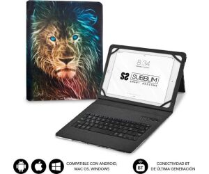 SUBBLIM Funda con Teclado Keytab Pro BT Trendy Leon