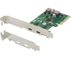 Tarjeta conceptronic pci express 4x 2 puertos usb 3.2 gen2 tipo c autoalimentada