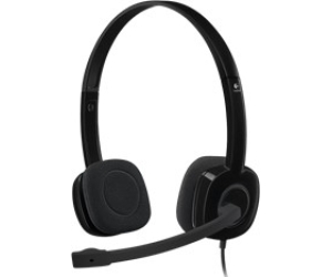 Auricular + Microfono H151 Supresion De Ruido Negro Logitech