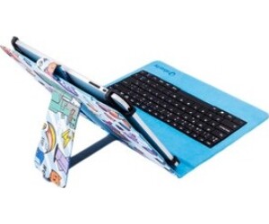 Funda universal estampada silver ht para tablet 9 - 10.1 pulgadas + teclado micro usb pixel gamer