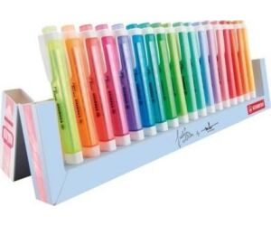 Peana de Marcadores Fluorescentes Stabilo Swing Cool/ 18 Unidades/ Colores Surtidos