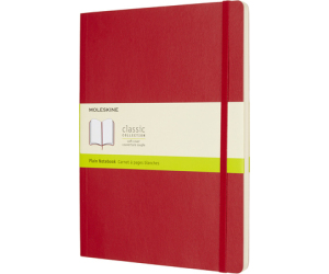 Libreta Clasica Tapa Blanda Rojo Escarlata Xl (19x25cm) Lisa Moleskine Qp623f2