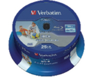 Blue-Ray BD-R Verbatim 43811 Imprimible 6X/ Tarrina-25uds