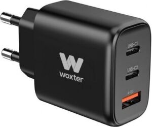 Cargador de Pared Woxter PE26-176/ 2xUSB Tipo-C + Cable USB Tipo-C/ 1xUSB/ 65W