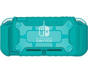 Carcasa hori nintendo switch hibrida turquesa tpu -  duraflexi -  resistente y flexible