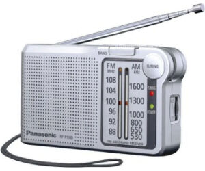 Radio panasonic rf - p150deg - s sintonizador afc color plata