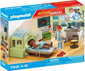 Playmobil action heroes: resonancia con paciente