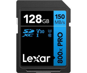 Lexar 128gb Professional 800x Pro Sdxc Uhs-i Cards,  Up To 150mb/s Read 45mb/s Write C10 V30 U3