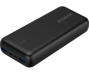 Phoenix powerbank batera externa 20000mah con 2 usb carga rapida y 1 usb tipo c pd