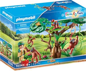 Playmobil orangutanes con arbol