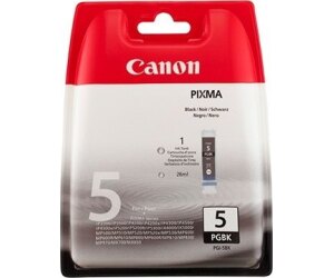 Cartucho tinta canon pgi 5 negro pigmentado 26ml pixma 4200 -  5200 mp 500 -  800 blister