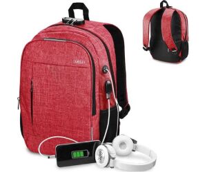 SUBBLIM Mochila para Portátil Urban Lock Backpack 16" Red