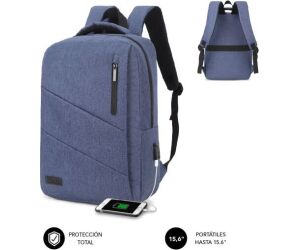 SUBBLIM City Backpack maletines para portátil 39,6 cm (15.6") Mochila Azul