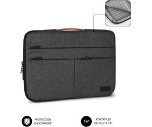 SUBBLIM Funda Air Padding 360 Sleeve 13,3-14" Dark Grey