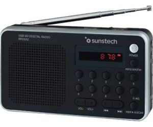 Radio Porttil Sunstech RPD32SL/ Plata