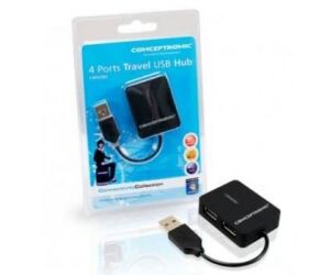 Hub USB 4 puertos USB 2.0 Mini