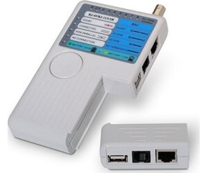 Tester Aisens A142-0313 para RJ11-RJ12-RJ45/ USB/ Coaxial