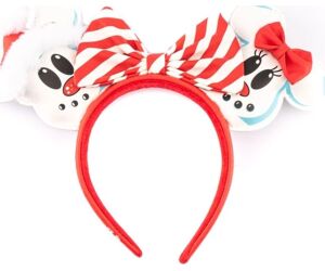 Diadema loungefly disney minnie y mickey muecos de nieve