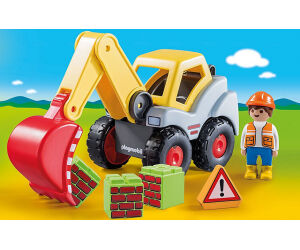 Playmobil 1.2.3 pala excavadora