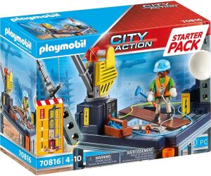 Playmobil  starter pack construccion con grua