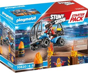 Playmobil starter pack stuntshow quad con rampa de fuego