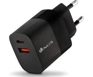 Cargador de Pared NGS Bud/ 1xUSB Tipo-C/ 1xUSB/ 45W