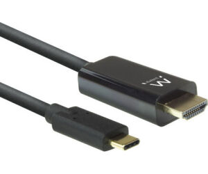 Ewent EW9824 adaptador de cable de vídeo 2 m USB Tipo C HDMI tipo A (Estándar) Negro