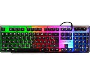 The G-Lab Keyz Neon teclado USB QWERTY Español Negro