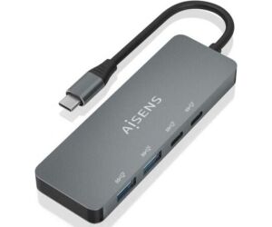 Hub Aisens Usb 3.2 Gen2 10g Usb-c/m-2xusb-c/h-2xusb-a/h 15cm Gris