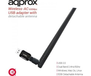 approx APPUSB600DA Tarjeta Red WiFi N600 USB