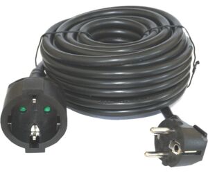 Cable prolongador de corriente silver electrics 10m -  3x 1.5mm -  250v -  16a -  3.500w negro